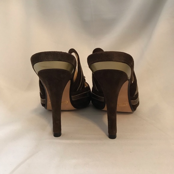 Cole Haan Collection Nike Air Brown Suede Sandals - Picture 5 of 6